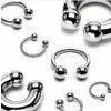 Hand Made Thread Surgical Steel CBR Balls Piercing Circular Barbell Jewelry Without Tags