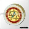 Lucite Paperweight With Metal Collectible Coin