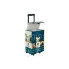 Convenient Corrugated Cardboard Trolley Quadrate , UV Surface