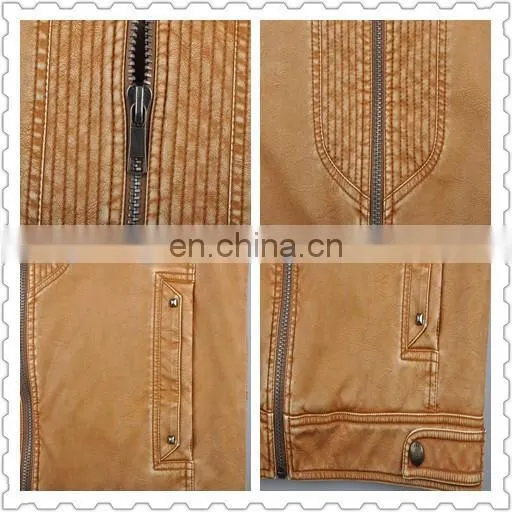 2016 Latest Fashion Hot Selling High Quality Handsome PU Jacket Men photo-4