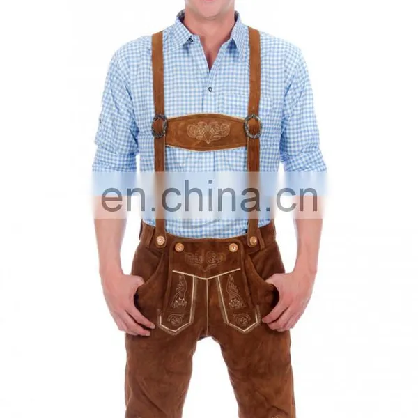 2016 Wholesale Oktoberfest Men Knee Lederhosen (Bavaria Clothing) photo-4