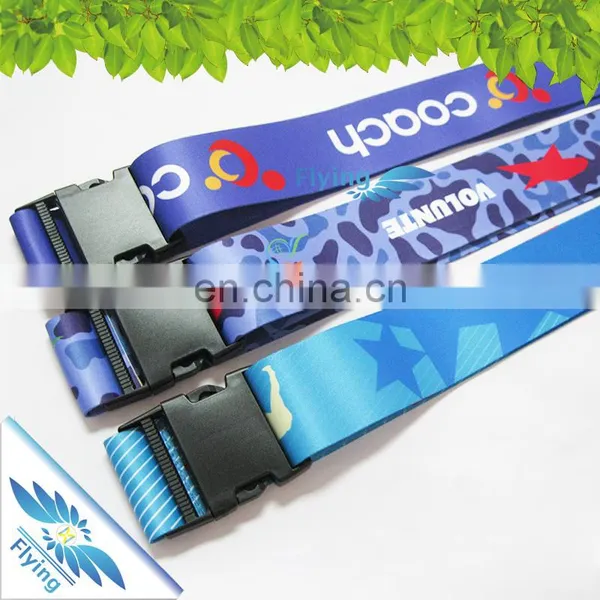 Custom Luggage Straps Belts with Plastic Buckle