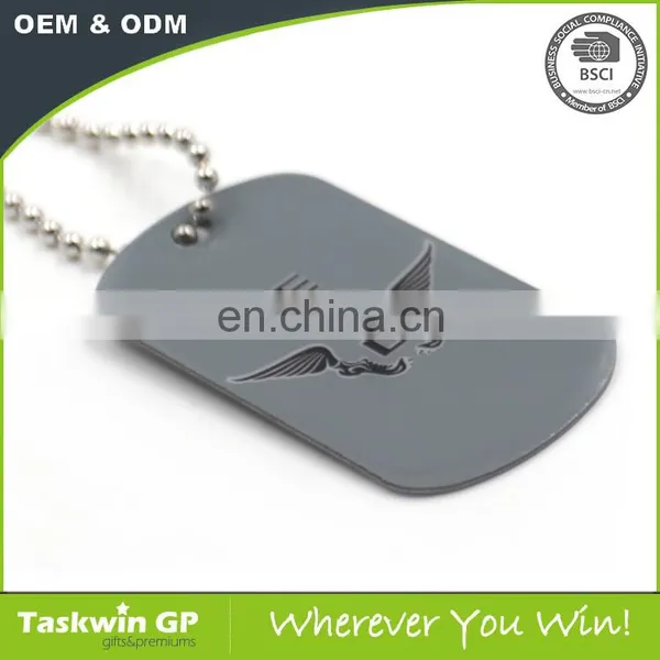 Military Style Custom Text Engraved Epoxy Circular Blank Colorful Dog Tag photo-4