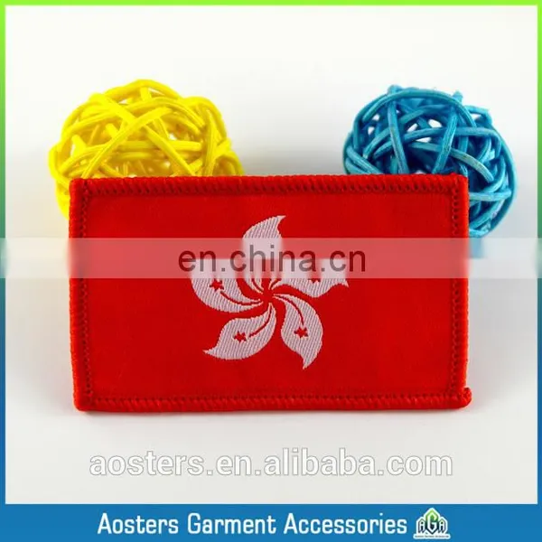 3 d Woven Lable Printing Patch Badge Embroidery Badges Embroidered Flower Applique Badge