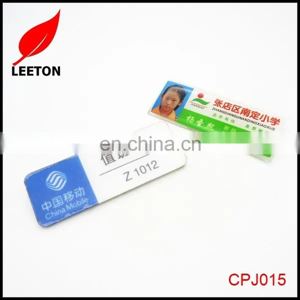 Custom Plastic Rectangle School Name Tag photo-5