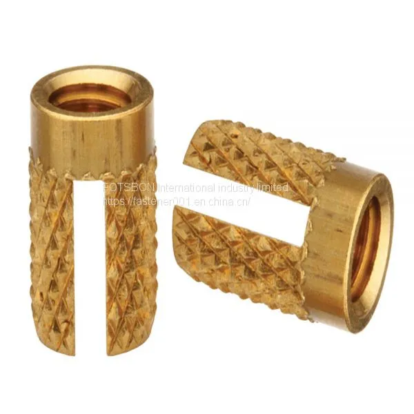 PPB-256/440/632 Brass Insert Nut Insertos Knurling Press-in Inserts Knukles Thru-Threaded Plain Knurled Nuts Inserti PEM Standard photo-2