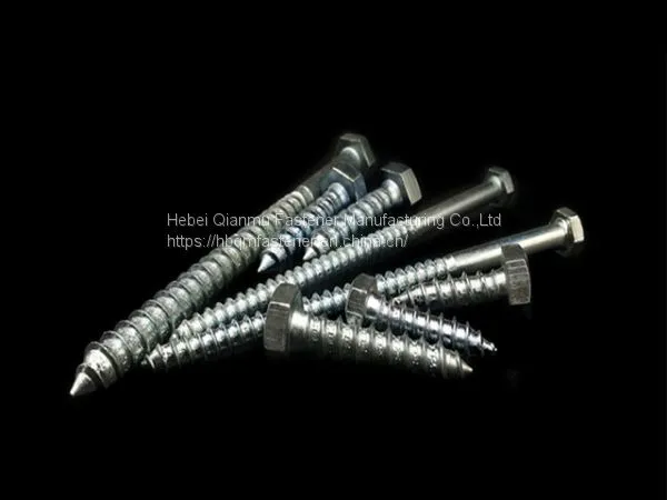 Handan Manufacturer High Quality HDG Hexagonal Head Wood Screw Tree Screw photo-2
