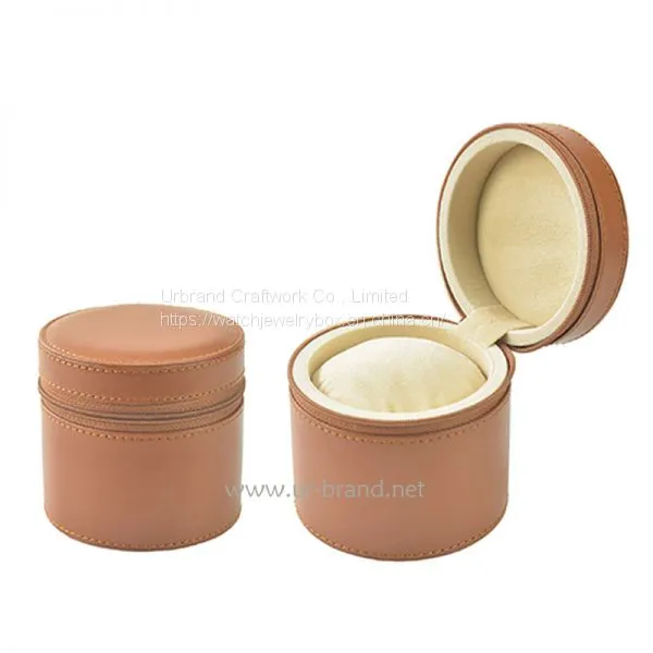 Custom Logo High Quality Black PU Leather Luxury Watch Box Jewelry Box Packaging photo-3