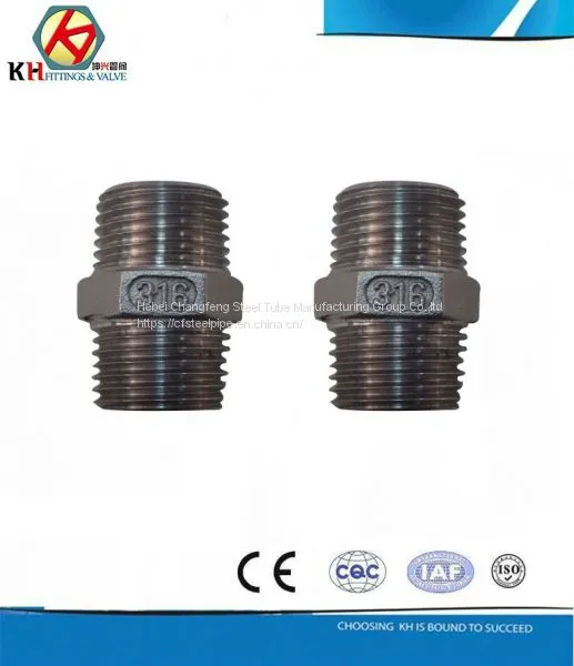 Adapters/Couplings/Hex Nipples Stainless 304/316 Casting Fittings photo-4