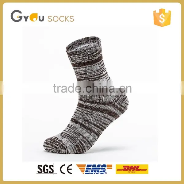 Asian Boy Color Mixing Knitted Cotton Men Tube Socks/ Knitted Machine photo-3