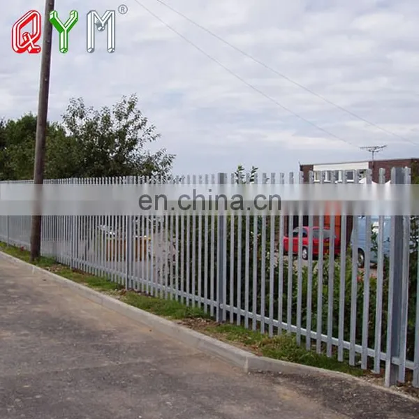 QYM Hot Sale Garden Powder Coated Steel Palisade Fence D Type photo-4