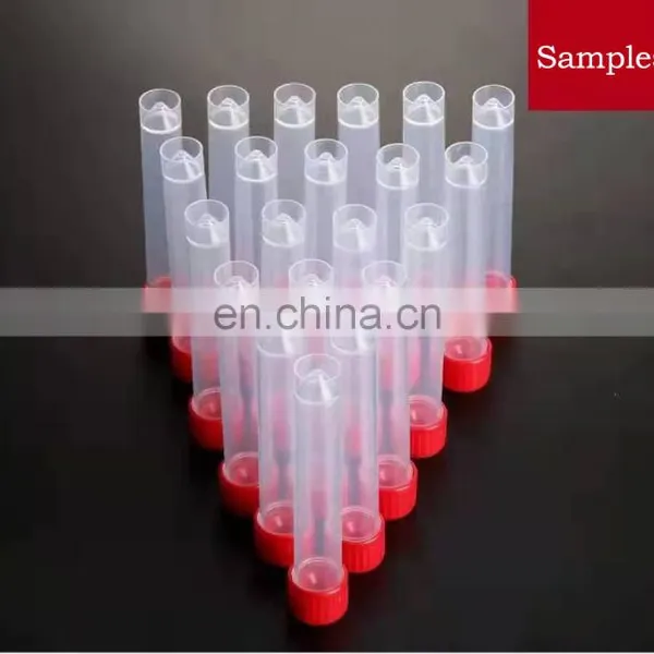 PE/PP/PS Plastic Flat Bottom Test Tube With Screw Cap photo-2