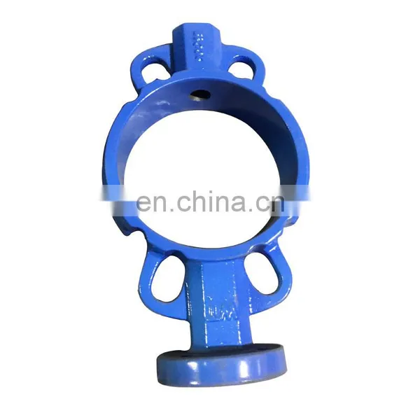 DN80 DN300 Cast Iron Vales Body Bore Head With Top Flange Wafer Type Butterfly Valve Body Casting Foundry photo-5