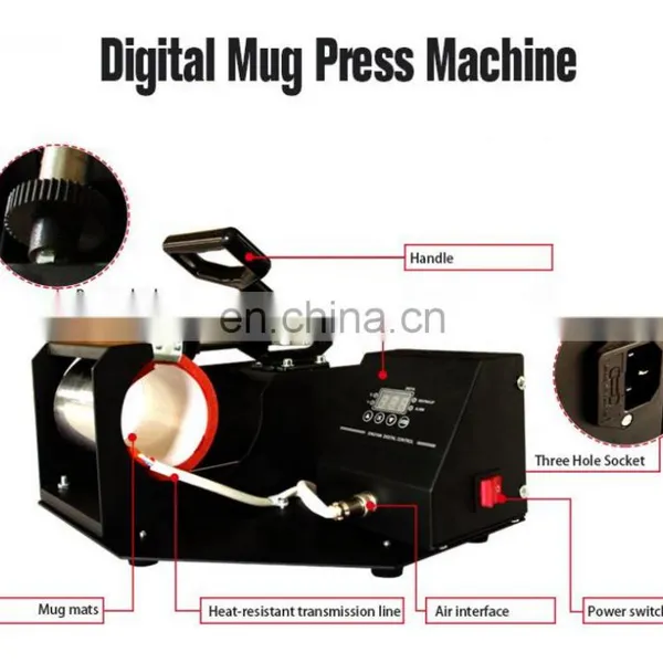 Factory Promotion CE Certification Digital Mug Heat Press Machine for Cup ( 6-11oz 7.5-9cm Press Size Adjustable ) photo-5