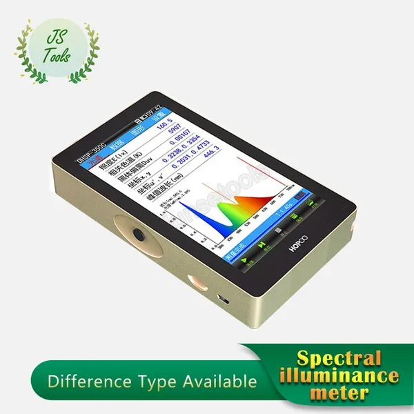 Portable Spectrometer Spectral Illuminance Meter Color Temperature Meter Handheld Spectral Analyzer 380-780nm photo-5