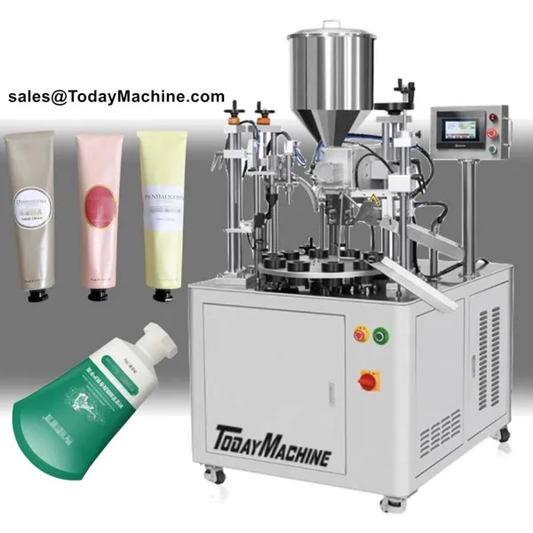 Automatic Body Hand Cream Ultrasonic Filling Sealing Machine for Cosmetics Soft Tubes photo-3