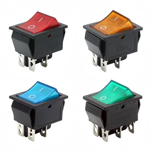 Illuminated Rocker Power Switch 10A 250V AC Compact 22mm Cutout for Control Panels photo-2