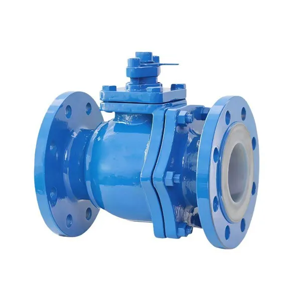 Manufacturer Direct Sales Fluorine Lined Flange Ball Valve Carbon Steel Ball Valve photo-2