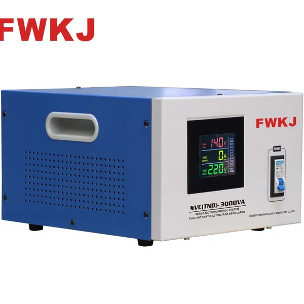 Single Phase 3000VA AC Automatic Voltage Regulator with ±10% Accuracy for Sensitive Equipment