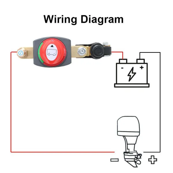 Heavy-Duty Battery Disconnect Switch for Marine Applications, 12-48V DC, Corrosion-Resistant photo-3