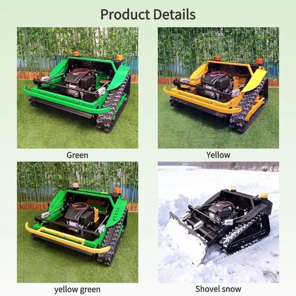 VTLM800 RC Lawnmower With Self-Locking Slope Safety System, 60° Maximum Slope Remote Control Mower Machine photo-2