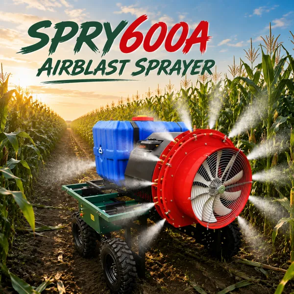 High Efficiency Remote Control Fruit Tree Sprayer with 10m Spray Width Airblast Atomization Technology SPRY600A