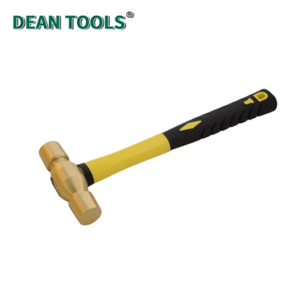 Non-Sparking Double Face Copper Hammer,Double Face Design.Double Striking Surface,Anti-Slip Grip