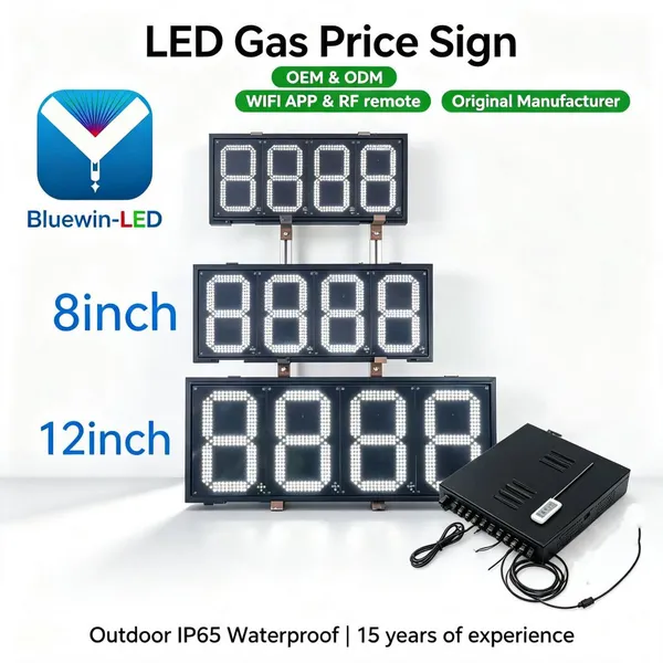 Custom Outdoor LED Gas Station Price Sign Fuel Display OEM ODM photo-5