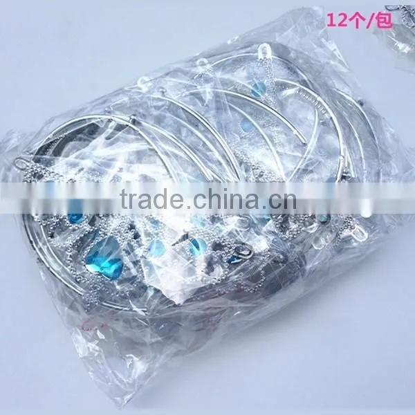 In Stock Factory Price Electroplating Plastic Tiara Princess Crowns for Kids for Sale photo-4