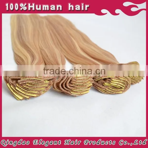 Best Selling Unprocessed Human Hair Ombre Curly Clip in Extensions photo-6