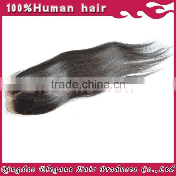 Ali Trade Silky Straight Natural Color Brazilian Virgin Human Silk Base Lace Closure photo-4