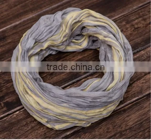 Trend All-match Dubai Muslim Man Women Neck Warmer Real Silk Solid Infinity Scarf photo-4