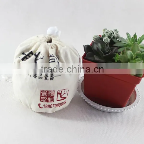 Eco-friendly Canvas Round Bottom Drawstring Bag for Packing photo-2