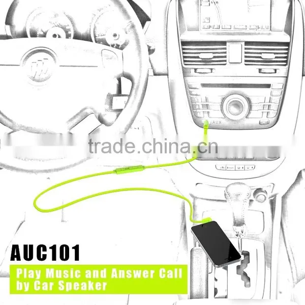 Built in Mic 3.5mm Gold Plated Male to Male Auxiliary Cable photo-6