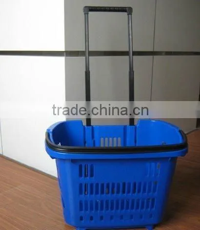 Plastic Supermarket Shopping Basket trolley basket