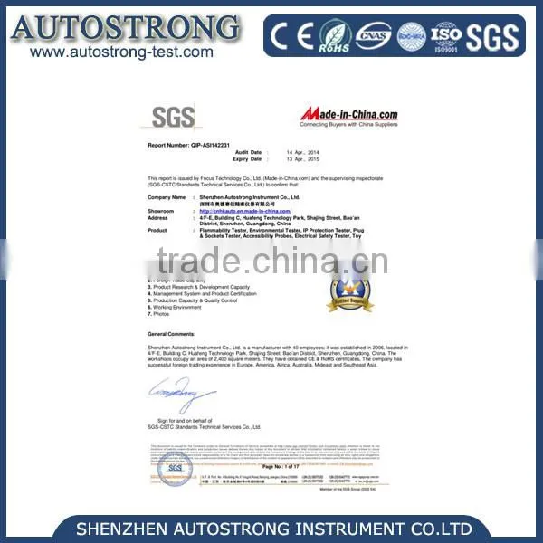 AUTOSTRONG Digital Torsion Test Equipment for Electrical Plug photo-6