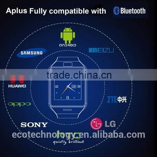 APLUS Cheapest Smart Bluetooth Watch GV18 With NFC Camera WristWatch SIM Card Smartwatch for IPhone6 Samsung Android Phone Watch photo-3