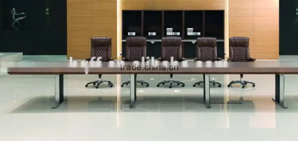 DT-08-1 MDF Meeting Table for 12 Persons Stainless Steel Frame for 6M Conference Tables for Sale Quality Choice photo-3