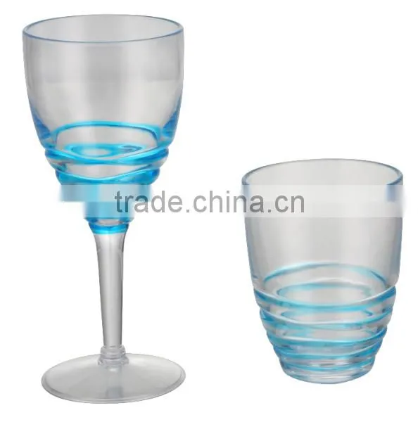 Cheap Good Quality Plastic Swirl Tumblers Colorful Small Clear Cups photo-3