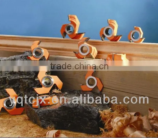 45# Carbon Steel Welded With TCT Carbide Shape Cutters For Woodworking Machine