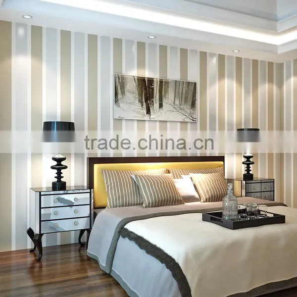 High Quality Modern Non Woven Stripe Wallpaper for Living Room photo-4
