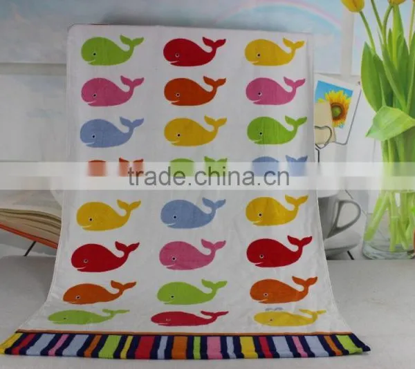 Shanghai Softex 70x140 350g Reactive Printed Cotton Custom Imprinted Beach Towels photo-4