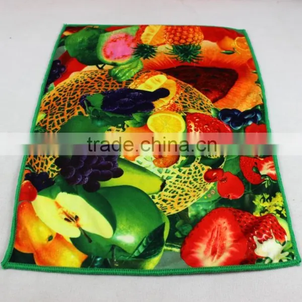 Manufacturer Custom Transfer Printed Kitchen Towel Microfiber photo-5