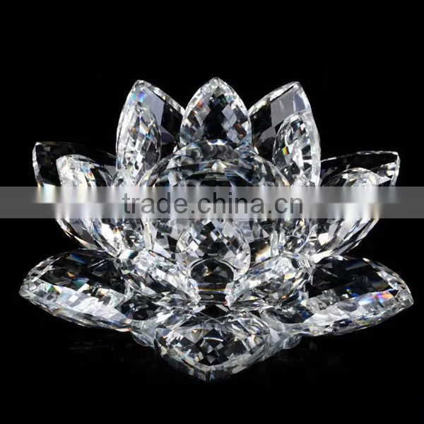 Elegant k9 Glass Crystal Lotus Flower for Wedding Favors Quality Choice Most Popular