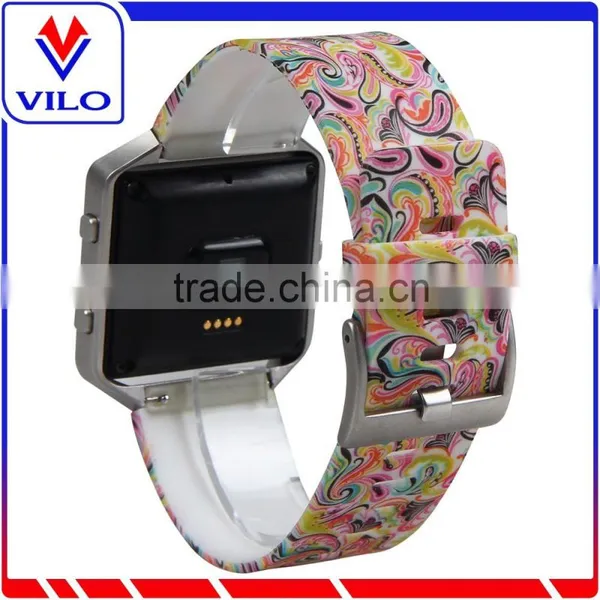 Fashion Design Rubber Watch Strap Wrist Band For Fitbit Blaze, For Fitbit Blaze Silicone Watch Band photo-2