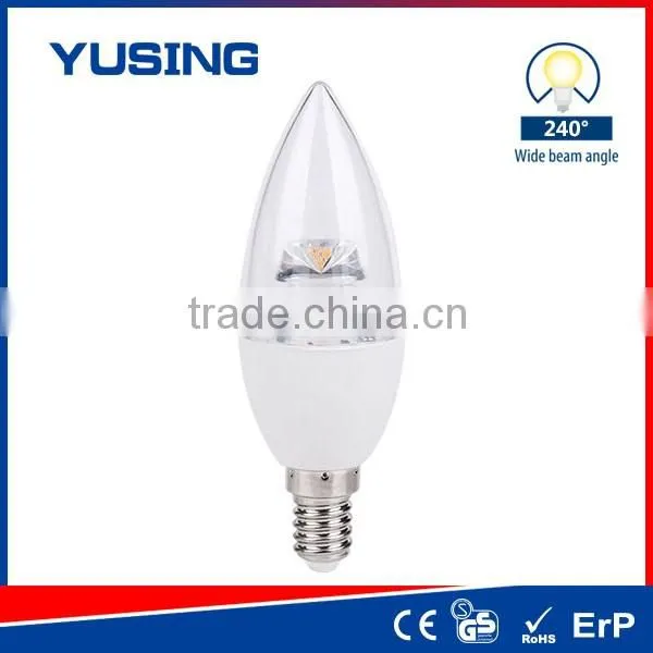 Hot Selling Pure White E14 LED Candle Bulb 3W LED Bulb Parts photo-1