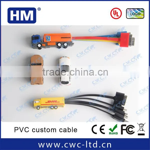 OEM Cheap Special Promotional Gifts Custom Shape 6 in 1 Charging Cables for Mobile Phones Wholesale Mobile Charger Cables photo-2