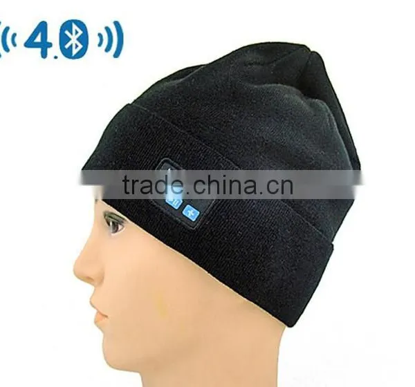 Hands Free Knitted Bluetooth Music Beanie Hat Cap Headphone Headset Earphones Stereo Speakers & Mic