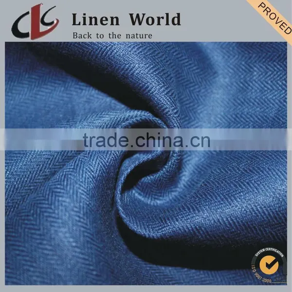 8S High Quality Plain Dyed Linen Viscose Blend Fabric
