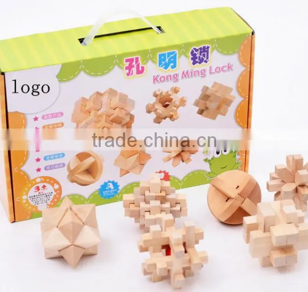 Wooden Puzzle Luban Lock Kids Adult Toys